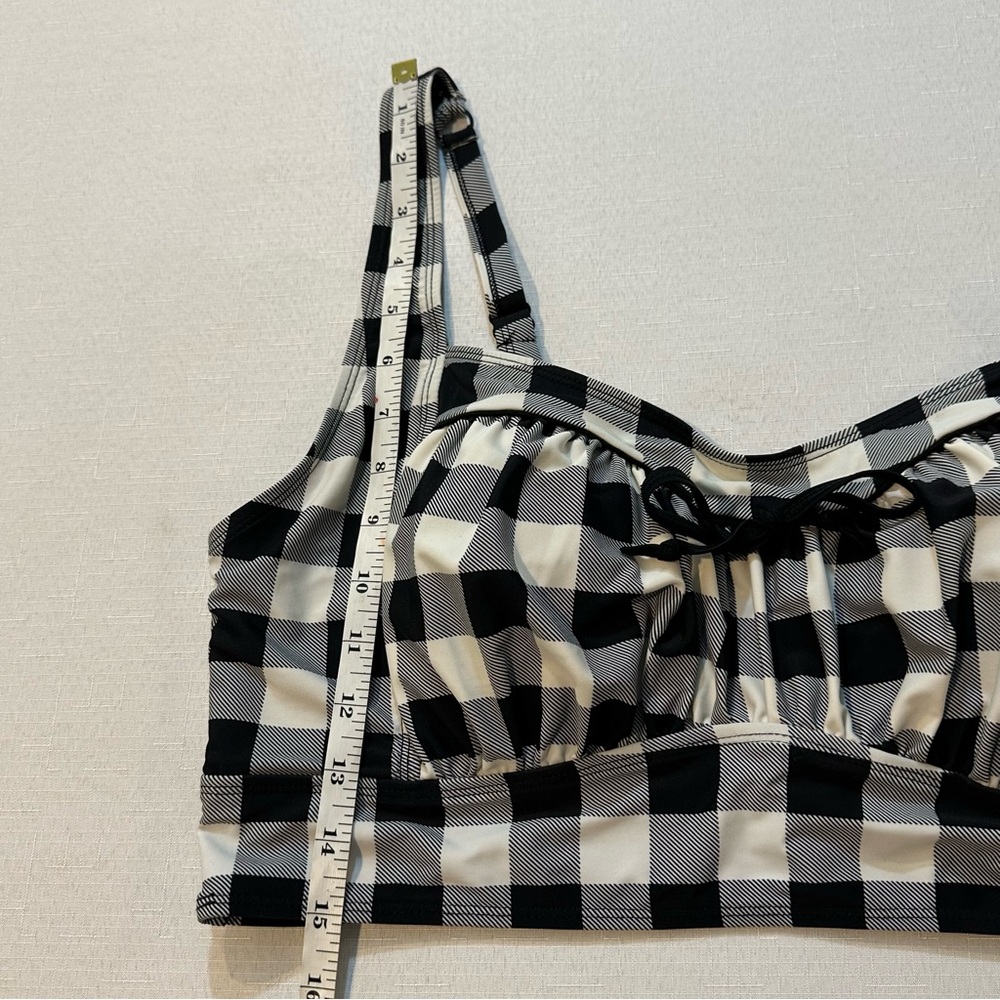 Torrid Gingham Bikini Top Size 2 - Picture 5 of 10